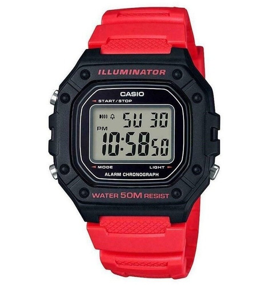 CASIO Digitaluhr Casio W-218H-4B Herrenuhr