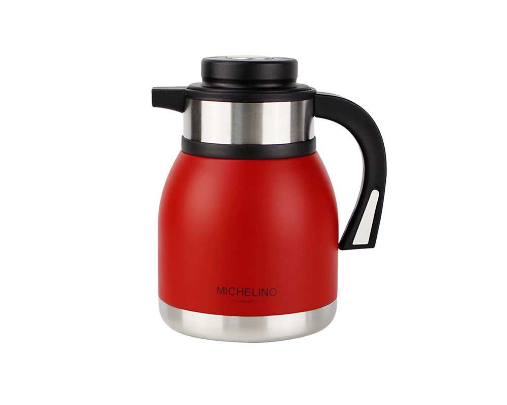 Michelino Isolierkanne »1.2L Thermoskanne Doppelwandig Getränkespender  Isolierkanne Kanne Kaffee Tee Teekanne«, 1.2 l