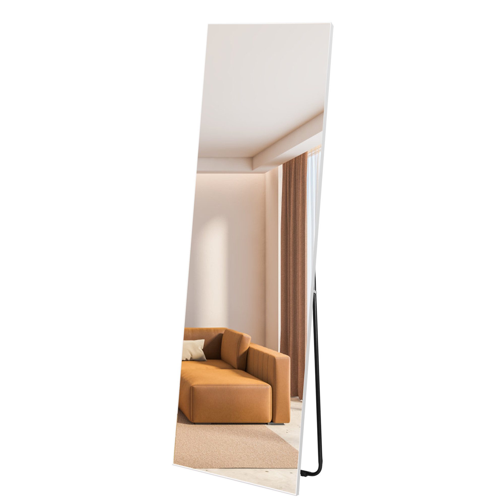 HORLIMER Standspiegel mit weißem PVC-Rahmen und günstig online kaufen