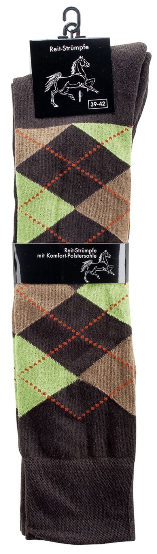Wowerat Reitstrümpfe 2 Paar Reit-Kniestrümpfe, Polstersohle, Spezialkniestrümpfe für Reiter (2 Paar)