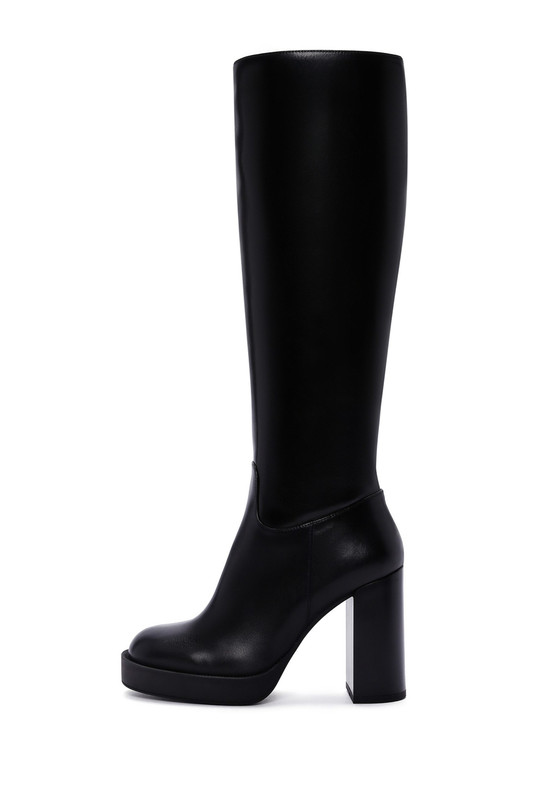 Absatzstiefel aus Leder Bootsschuh