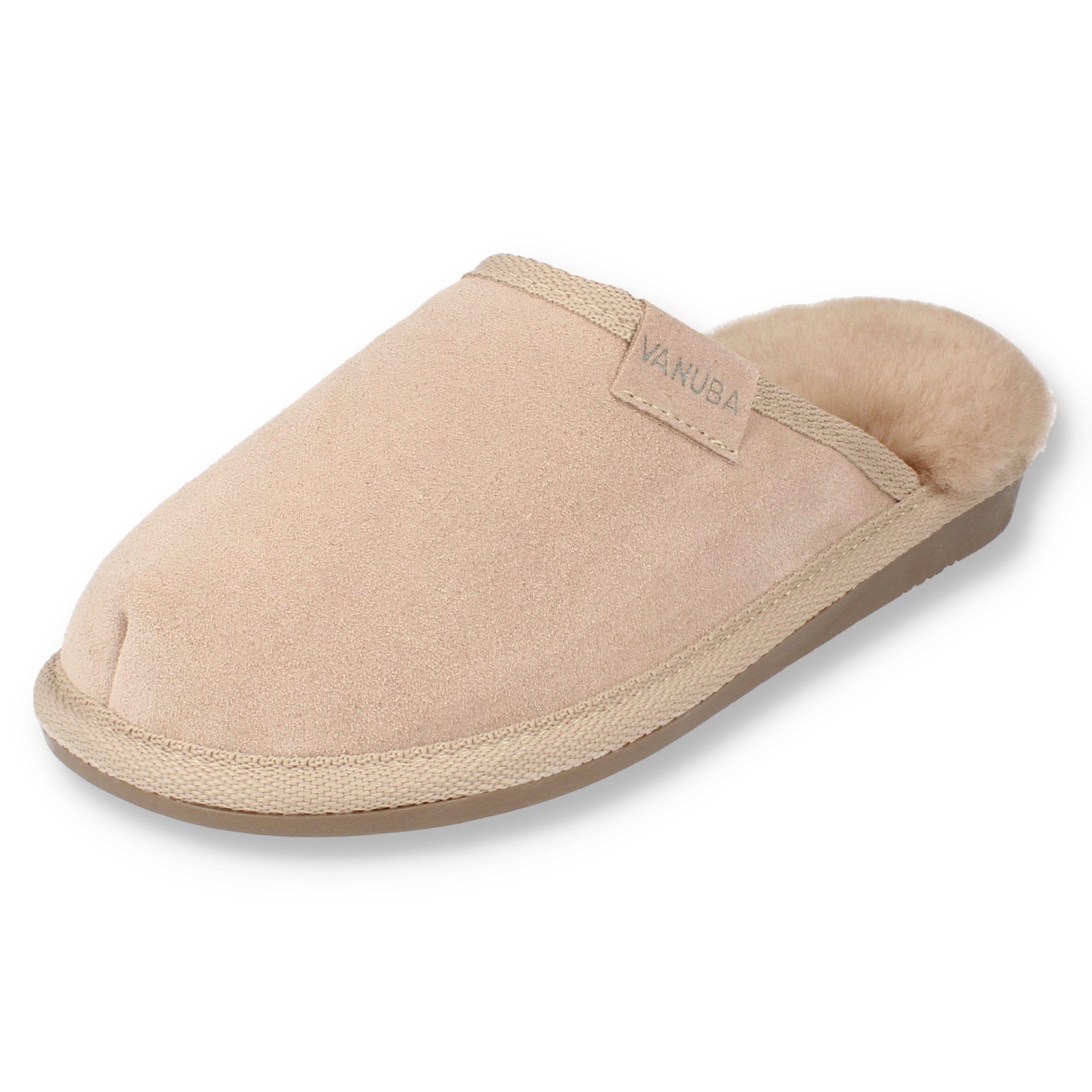 Vanuba CORRIEDALE Damen Hausschuh Echtleder Hüttenschuhe/Winter-Hausschuhe/Gefüttert