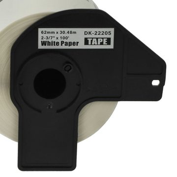 vhbw Etikettenpapier passend für Brother PT QL-710W, QL-720, QL-700, QL-710 Drucker &