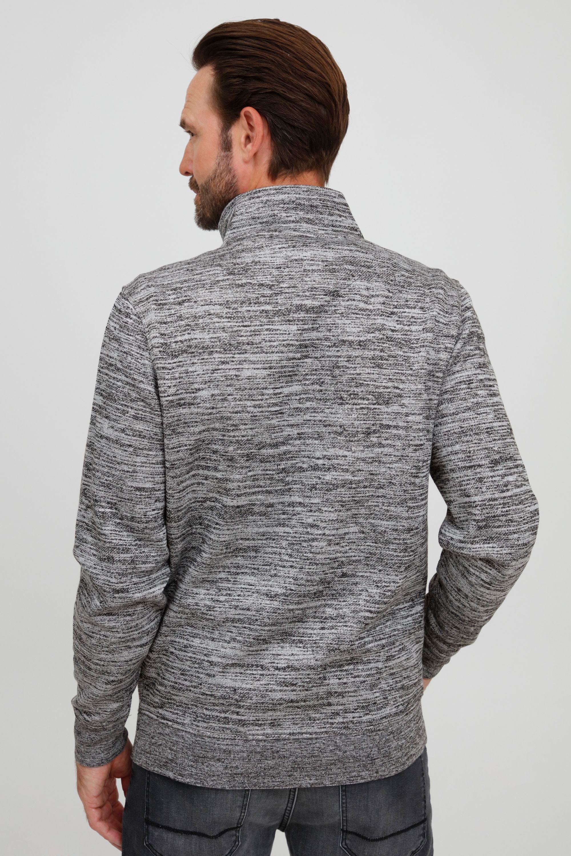 FQ1924 Troyer FQGudmund Modischer Strickpullover mit Print