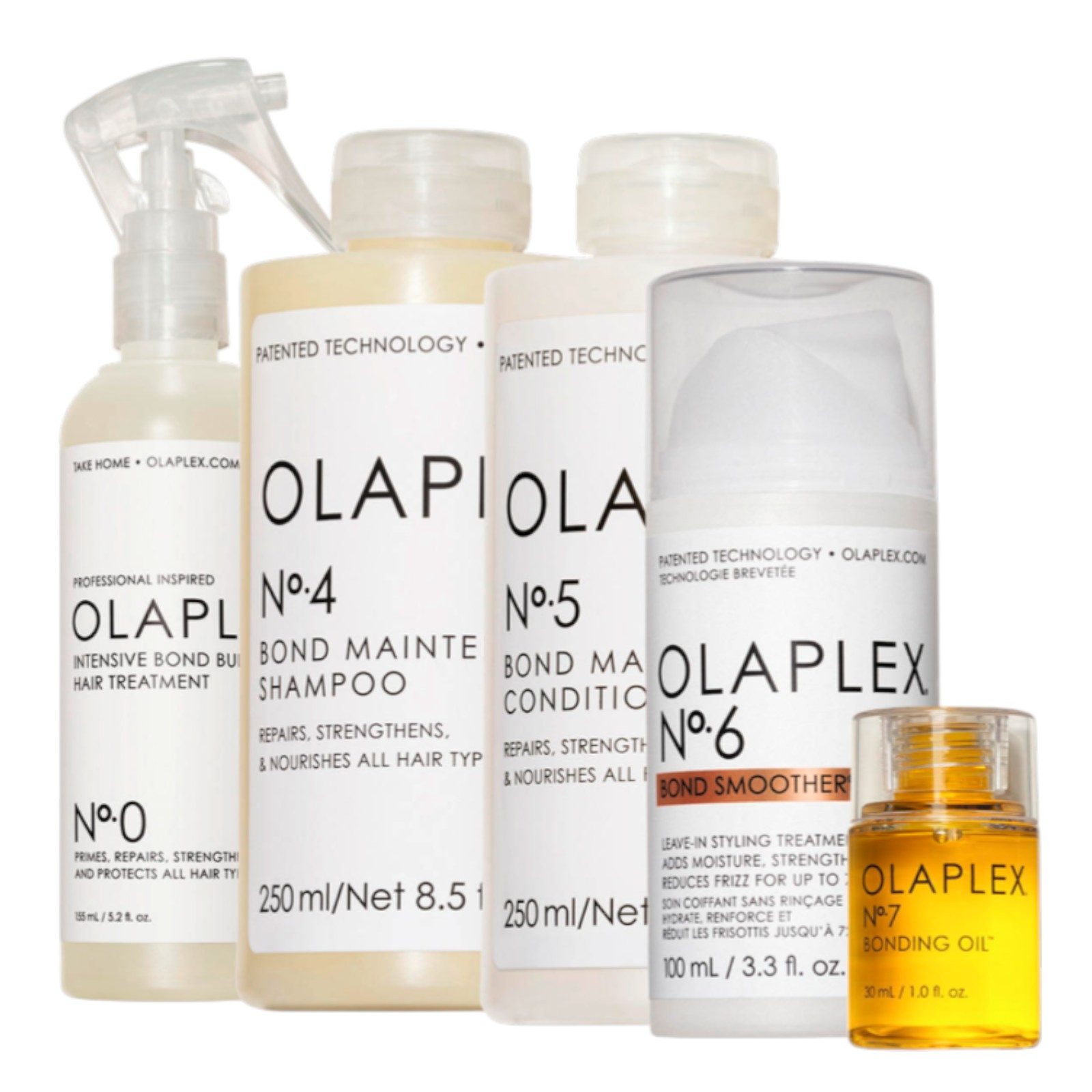Olaplex Уход за волосами-Set All-in Pflege Set No. 0 + No. 4 + No. 5 + No. 6 + No. 7, 5-tlg.
