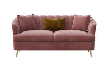 JVmoebel Wohnzimmer-Set Sofagarnitur 3+1 Sitzer Sitz Design Couch Lounge Sofas Samt Möbel, (2-St., 3 Sitzer/Sessel)