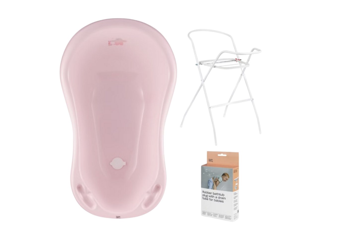 Thumbnail - Hylat Baby Babybadewanne Baby Badewanne und WC Set – TÜV Rheinland zertifiziert – Friends, Lite, (3-teiliges SET), Babyw...