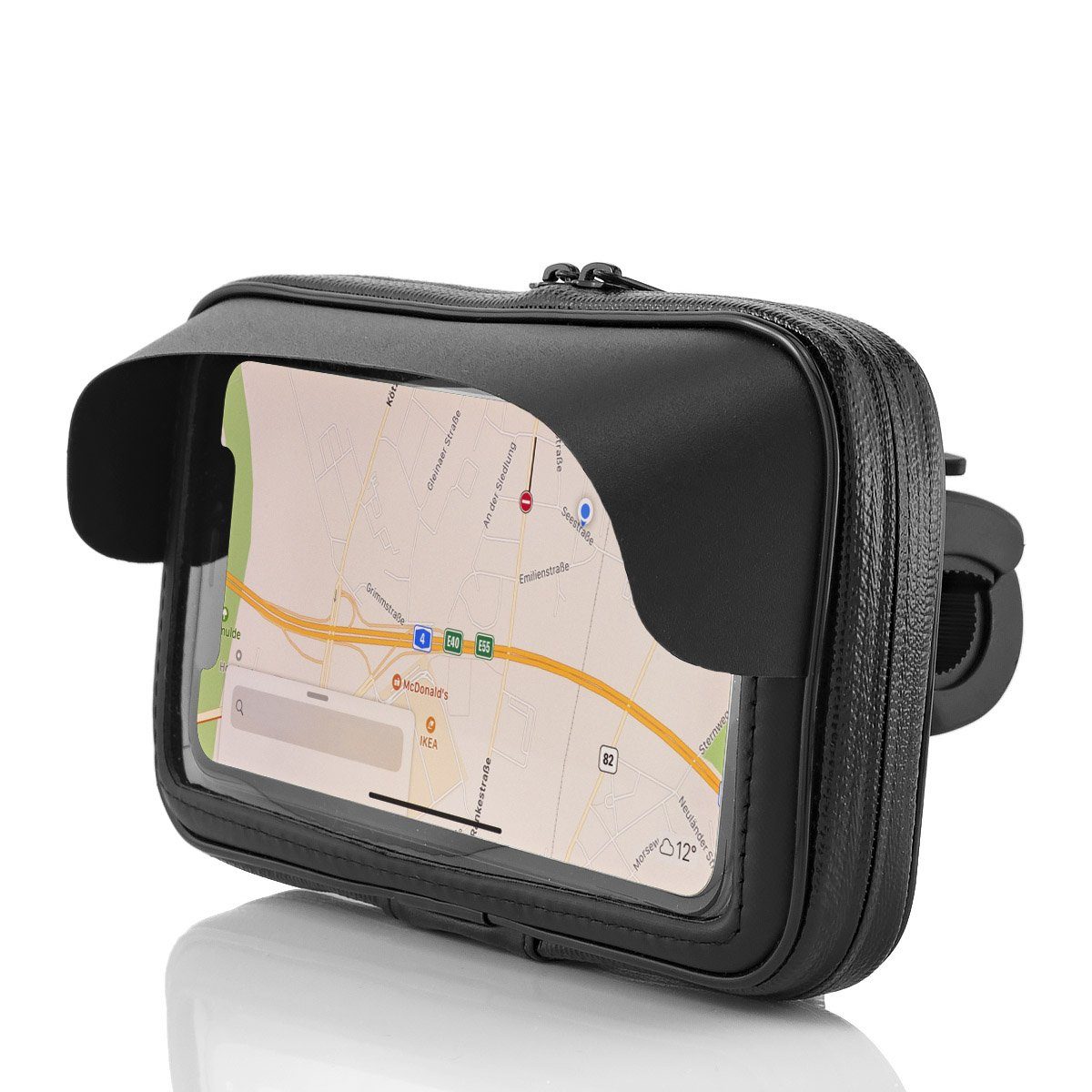 Smartphone-Halterung Fahrrad- und Motorrad-Halterung Handy Lenkerhalterung E-Bike MTB