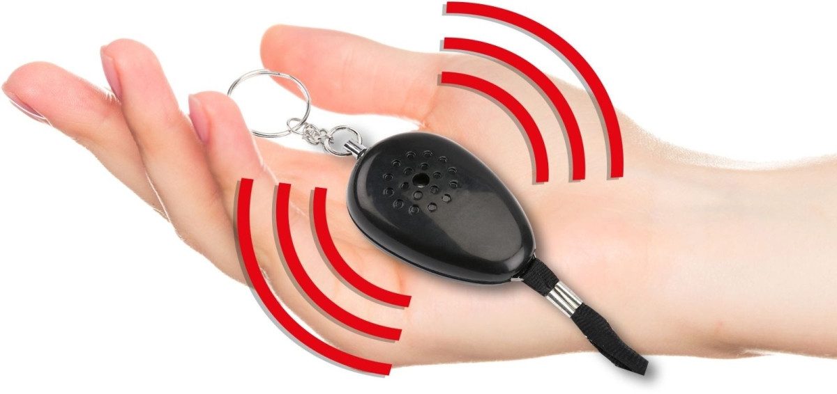 Olympia Kettenschloss Panikalarm PA 150 schwarz