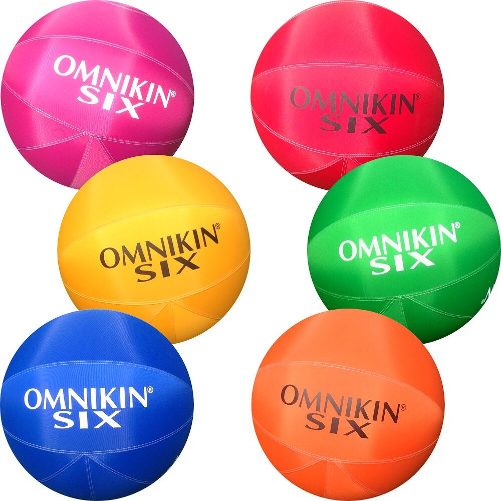 Omnikin Volleyball Spielbälle-Set Six, Zum Techniktraining und für Gruppenspiele einsetzbar