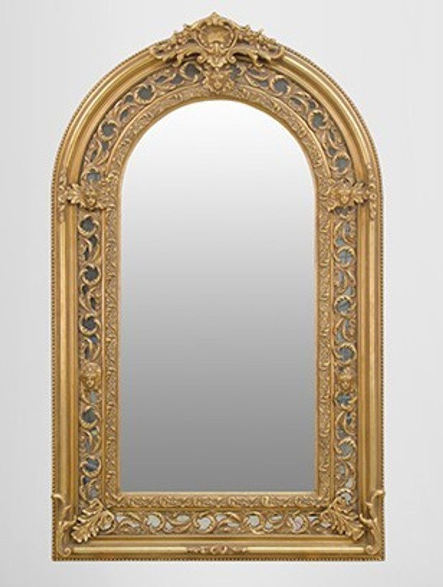 Halbrund Barock Padrino Casa Großer x Barockspiegel 185 Gold 110 Spiegel cm prunkvoller