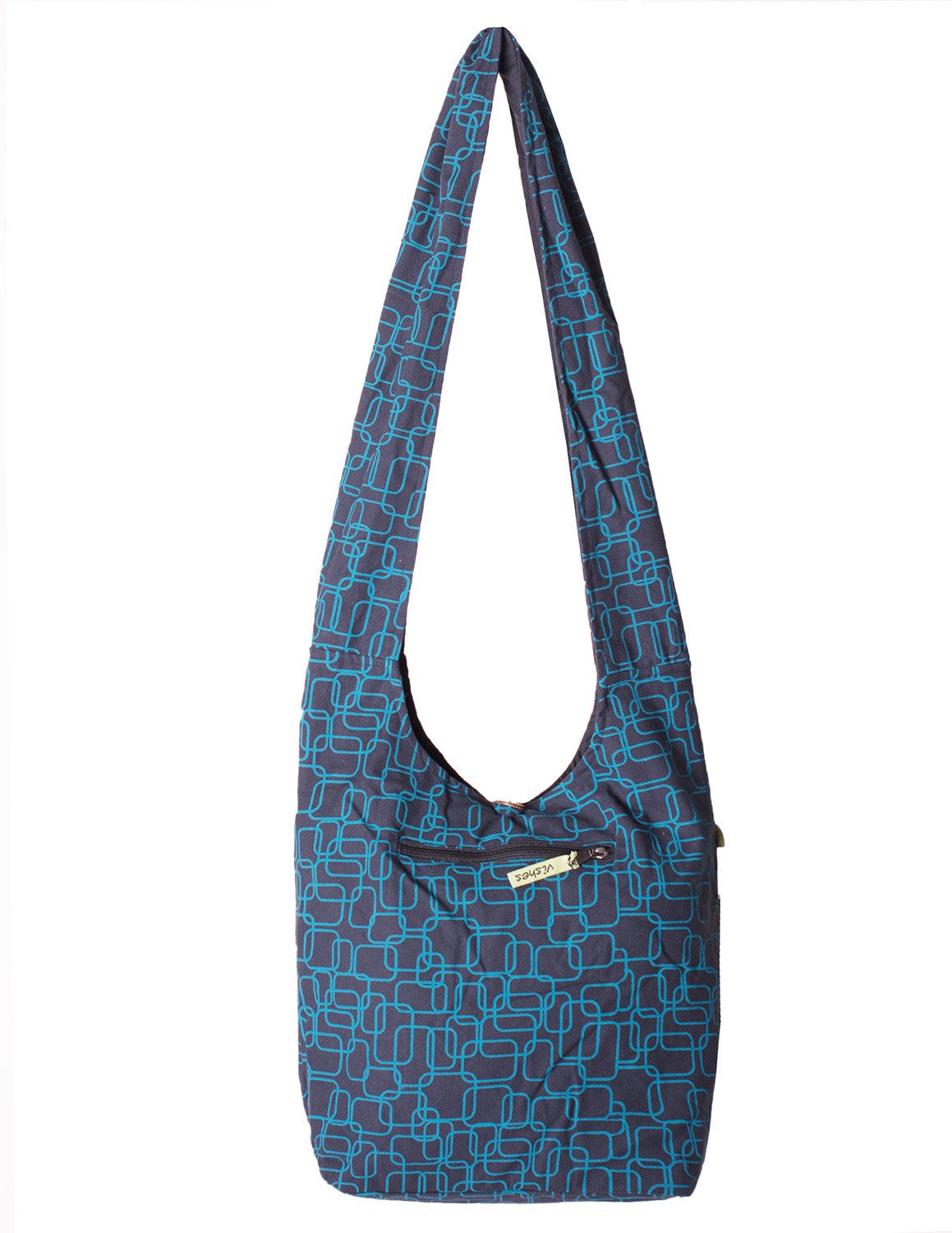 Vishes Beuteltasche Umhängetasche Schulterasche bedruckt Hippie, Yogi Tasche, Alternative Bekleidung, Ethno, Hippie, Retro Style