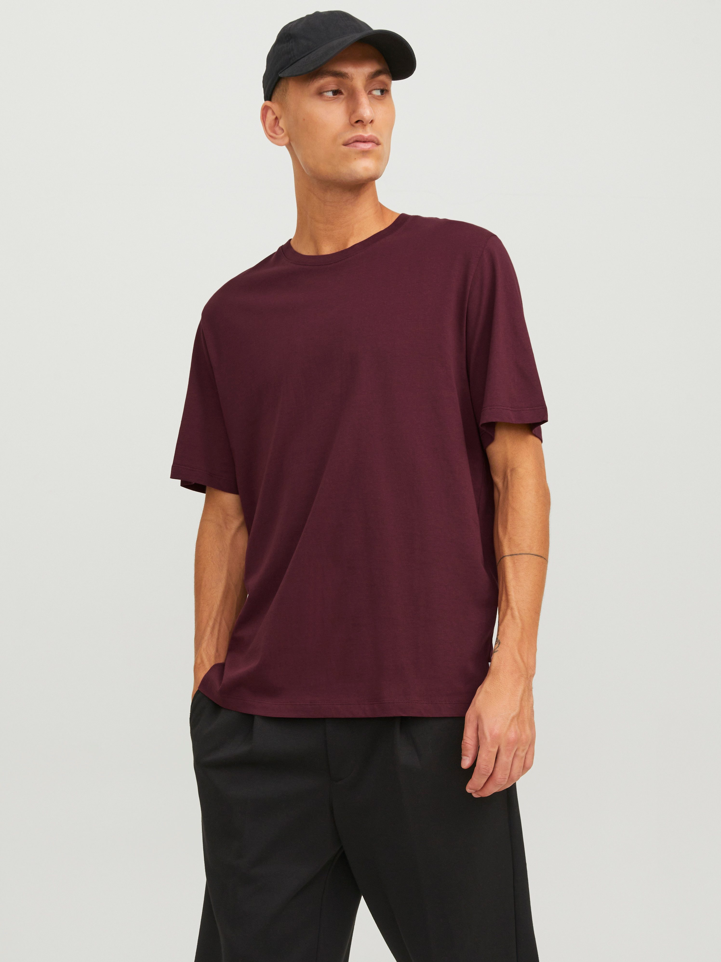 Jack & Jones Rundhalsshirt JJEORGANIC BASIC TEE SS O-NECK NOOS