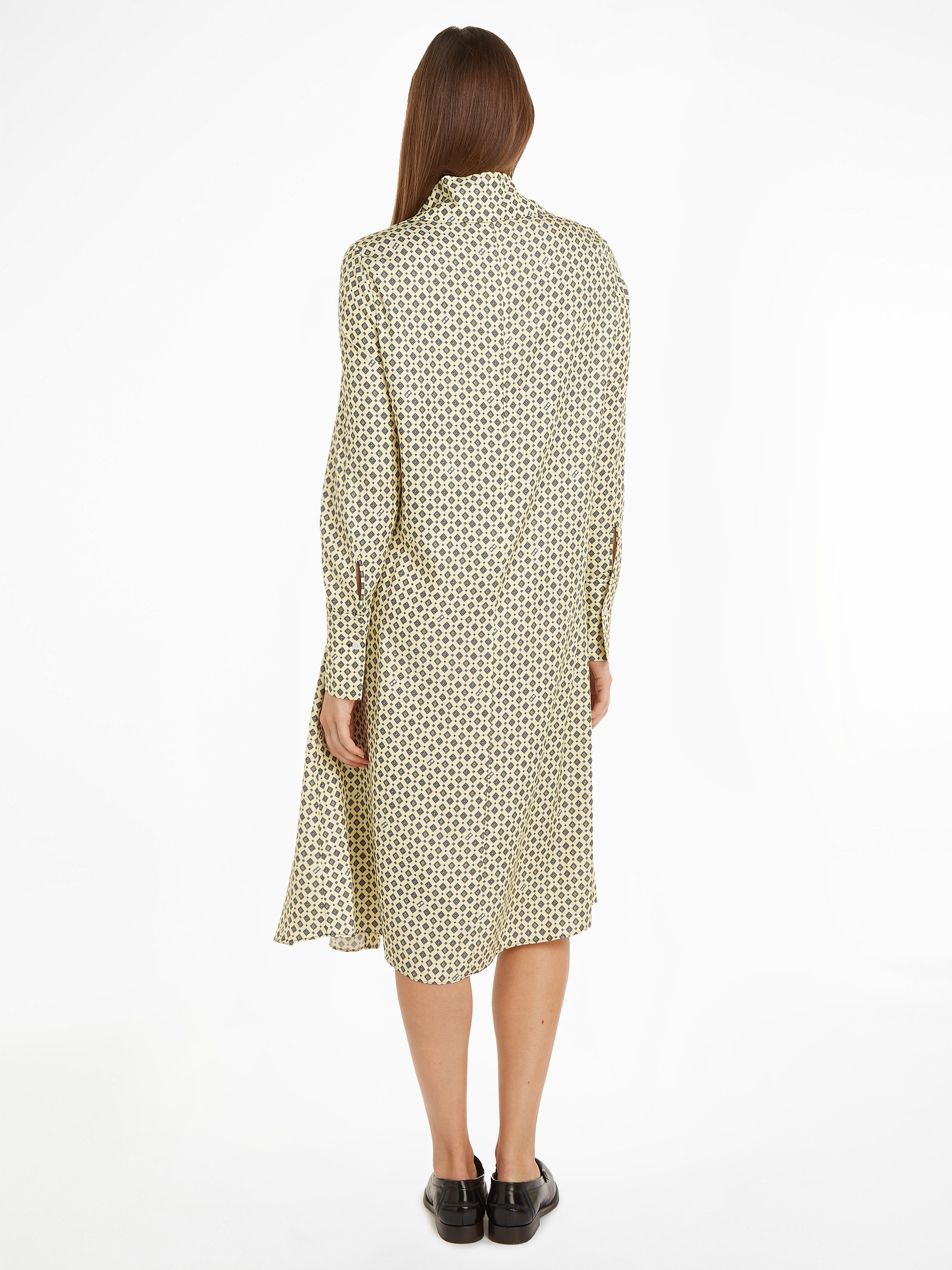 Tommy Hilfiger Blusenkleid FOULARD DRAPED MIDI günstig online kaufen