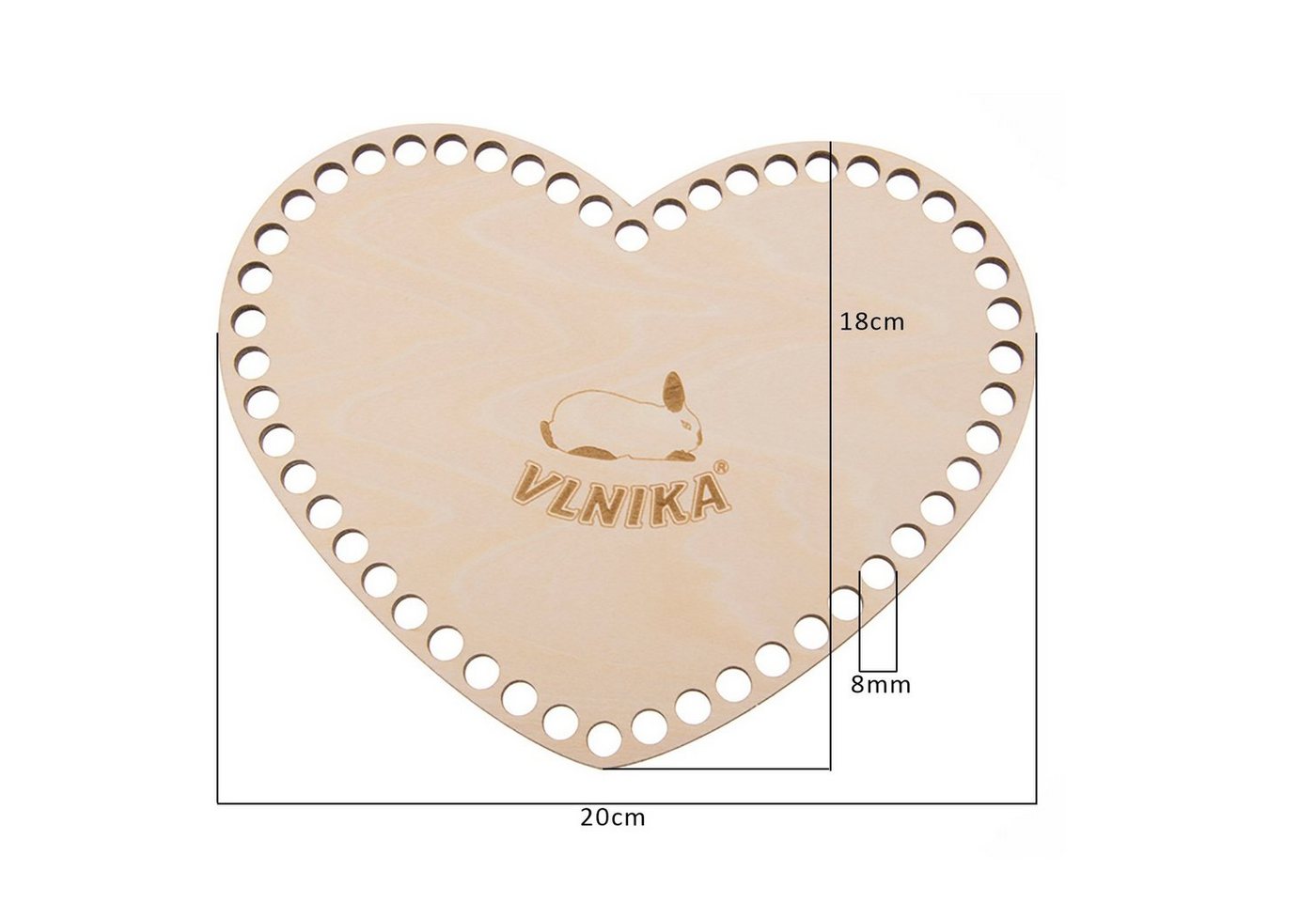 Thumbnail - maDDma Bastelnaturmaterial 1 Korbboden natur Holz Variantenwahl, 200 x 180 x 5 mm B 8 mm