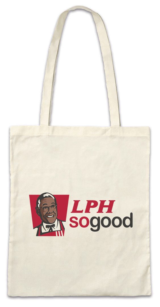 Beuteltasche Lph So Good Stofftasche Los Breaking Pollos Walter Hermanos Bad White