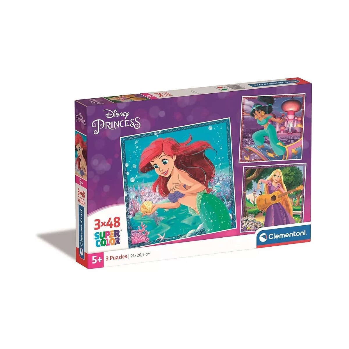 Lernspielzeug Disney Prinzessin Ariel 3x48 Teile Puzzle Clementoni