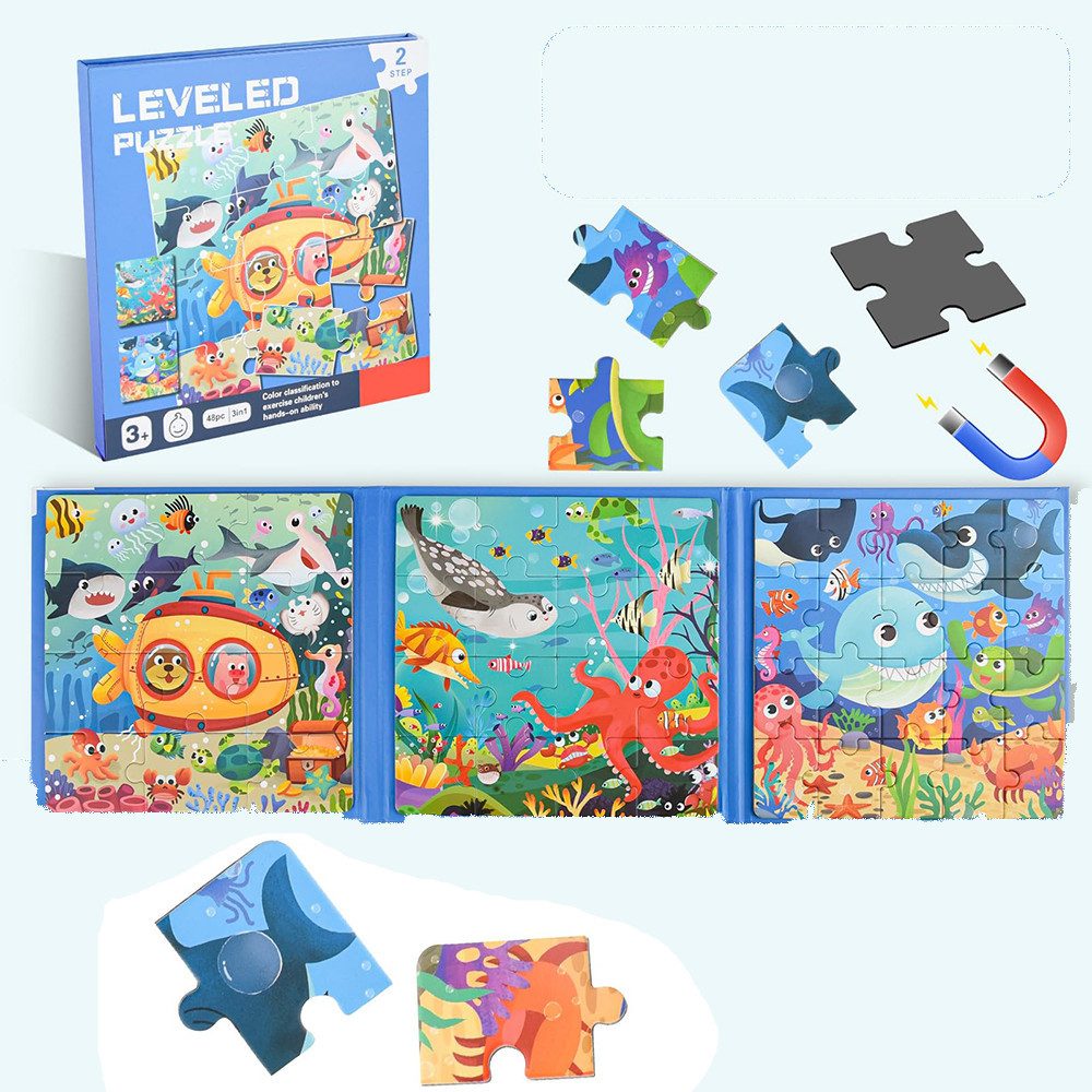 CLTYQ Steckpuzzle Magnetische Puzzle für Kinder, günstig online kaufen