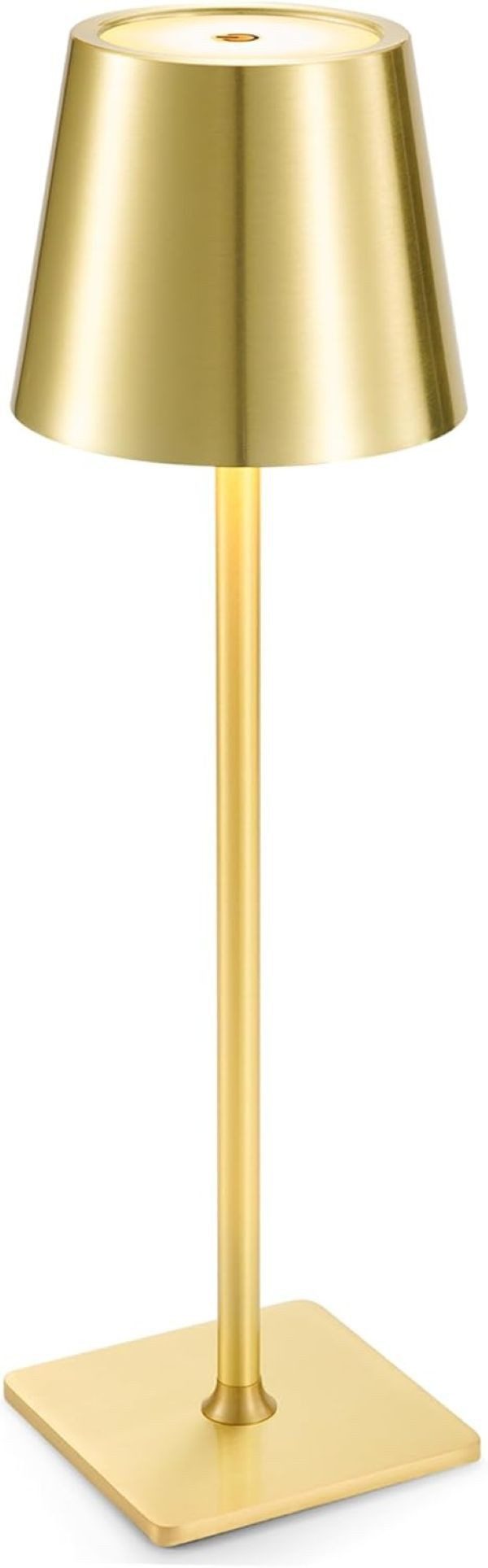 Vivitar LED Tischleuchte Kabellose dimmbare Tischlampe mit 5200-mAh-Akku, Aluminium-Design, 3 Farbtemperaturen, Touch-Steuerung, USB-C-Ladeanschluss