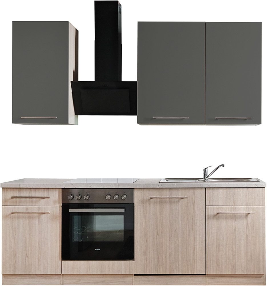 wiho Küchen Küche Filo, wahlweise mit E-Geräten, Breite 220 cm