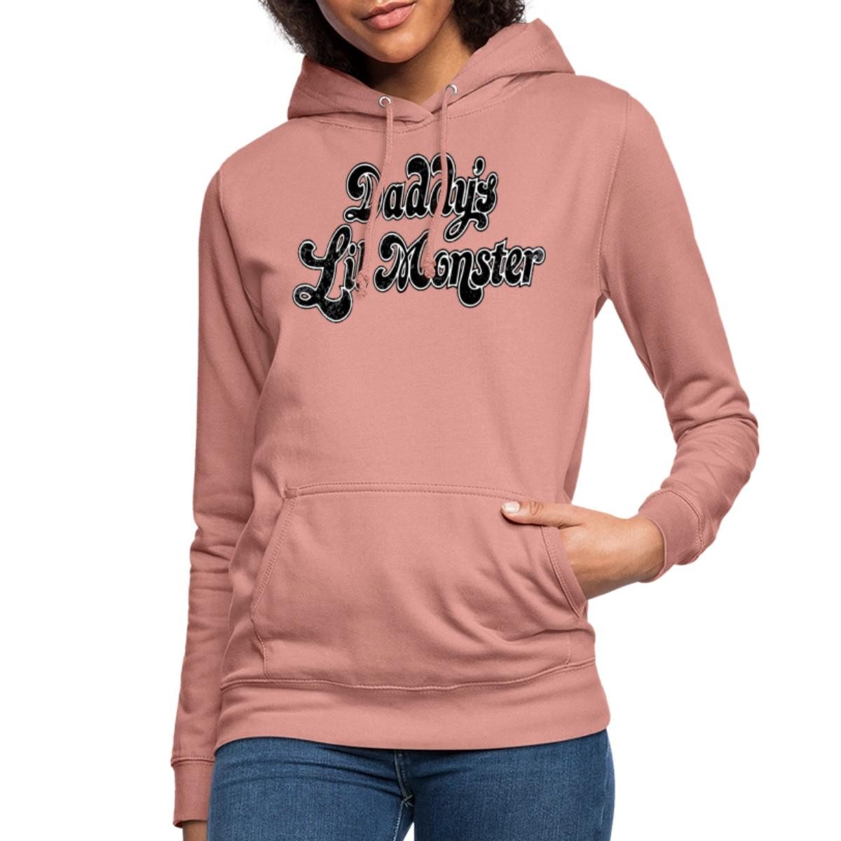 Spreadshirt Hoodie Harley Quinn Daddy's Lil Monster Damen Hoodie (1-tlg)