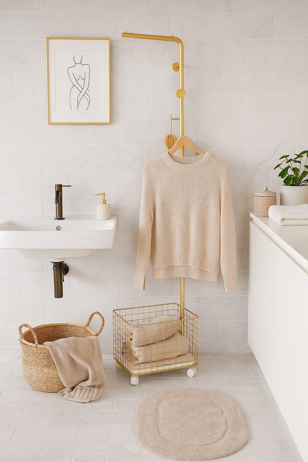 moebel-direkt-online Garderobenständer Rollgarderobe "Harald", Neuware mit kleinen Schönheitsfehlern, aus Stahlrohr