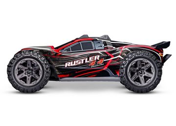 Traxxas RC-Buggy Traxxas RC Rustler 4x4 Brushless 2S Stadium Truck RTR rot 1:10