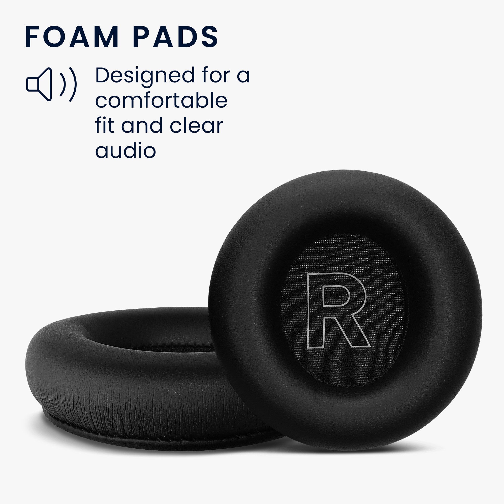 kwmobile 2x Ohr Polster für Beoplay H4 / H6 / H7 / H9 / H9i / HX / H9 Gen3 HiFi-Kopfhörer (Ohrpolster Kopfhörer - Kunstleder Polster für Over Ear Headphones)
