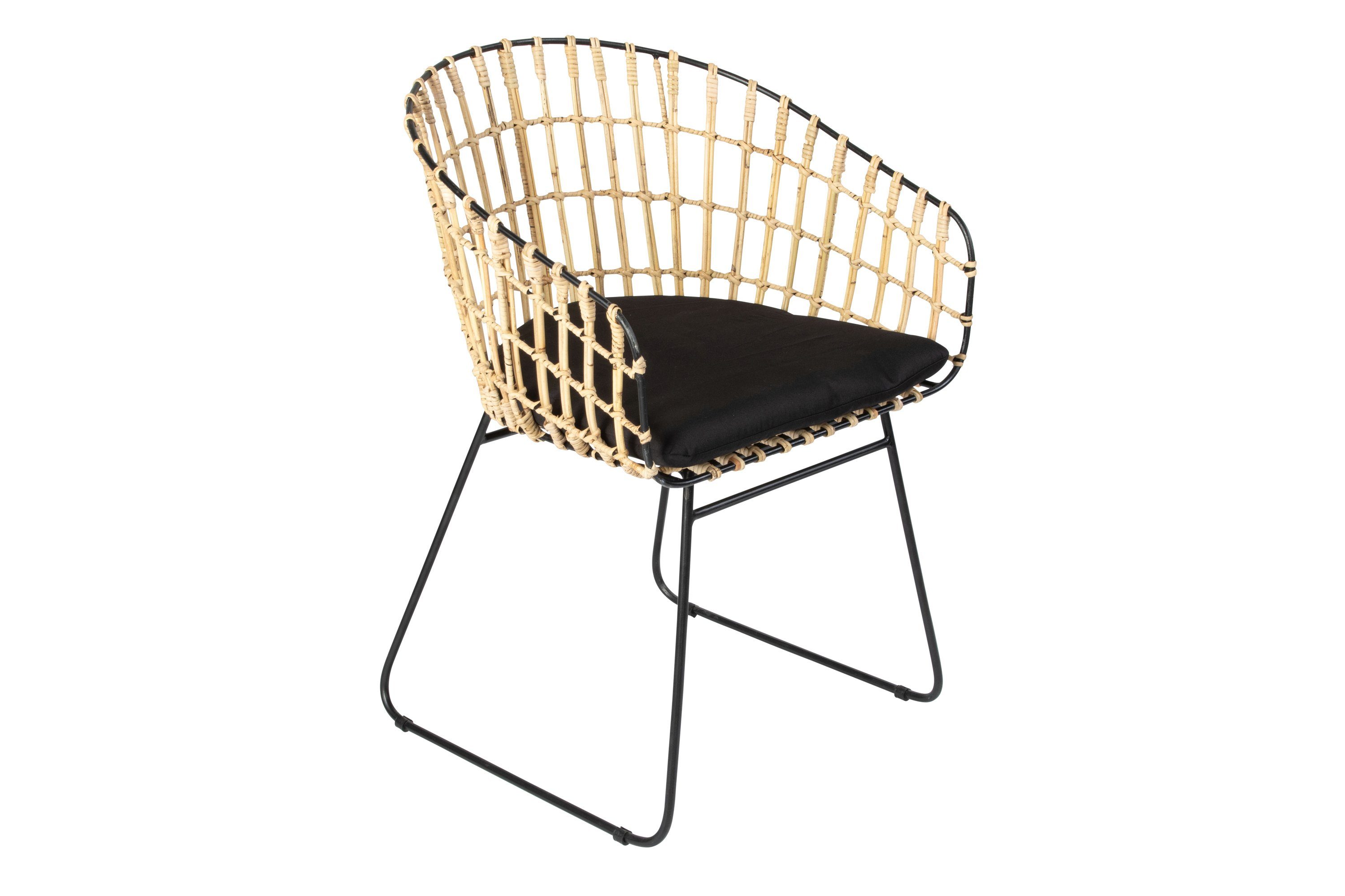 SAM® Esszimmerstuhl Puno, Trendiger Rattanstuhl, geflochtenes Design, Metal günstig online kaufen