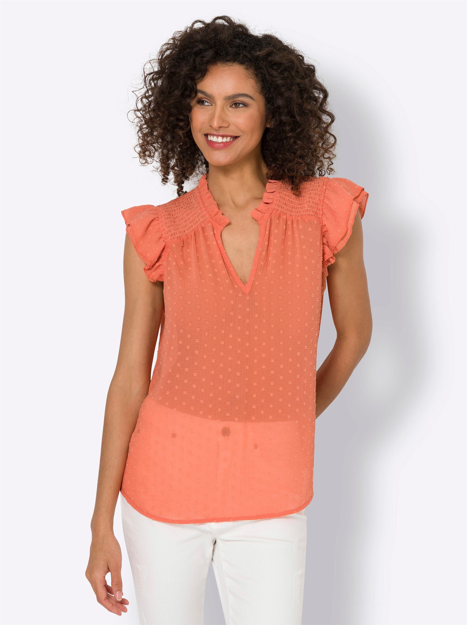 Klassische Bluse Chiffonbluse