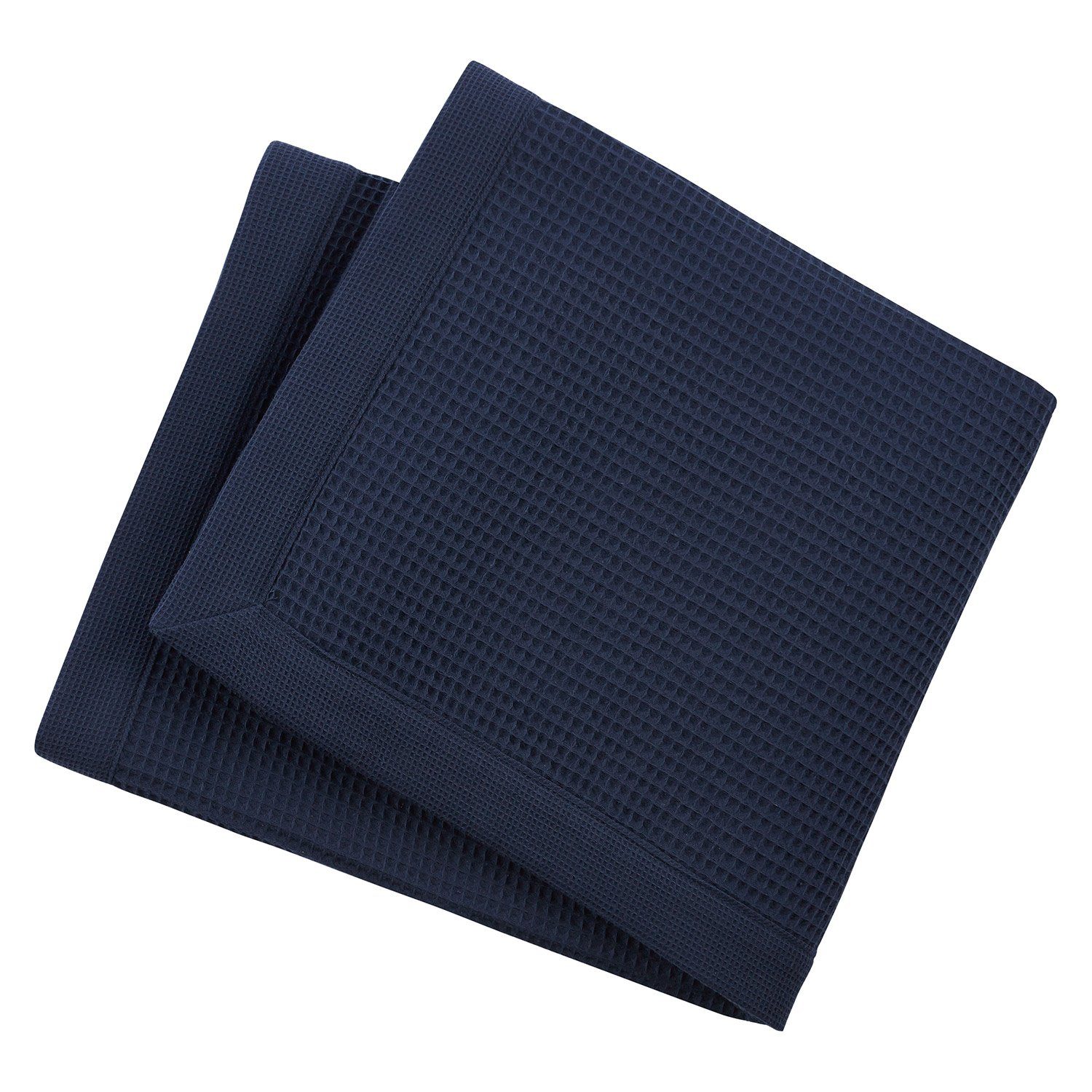 Taubert 200 Waffelpikee Saunatuch cm Spa Badetuch 75 Duschtuch Handtuch Thalasso, x leichtes (1-St), Navy