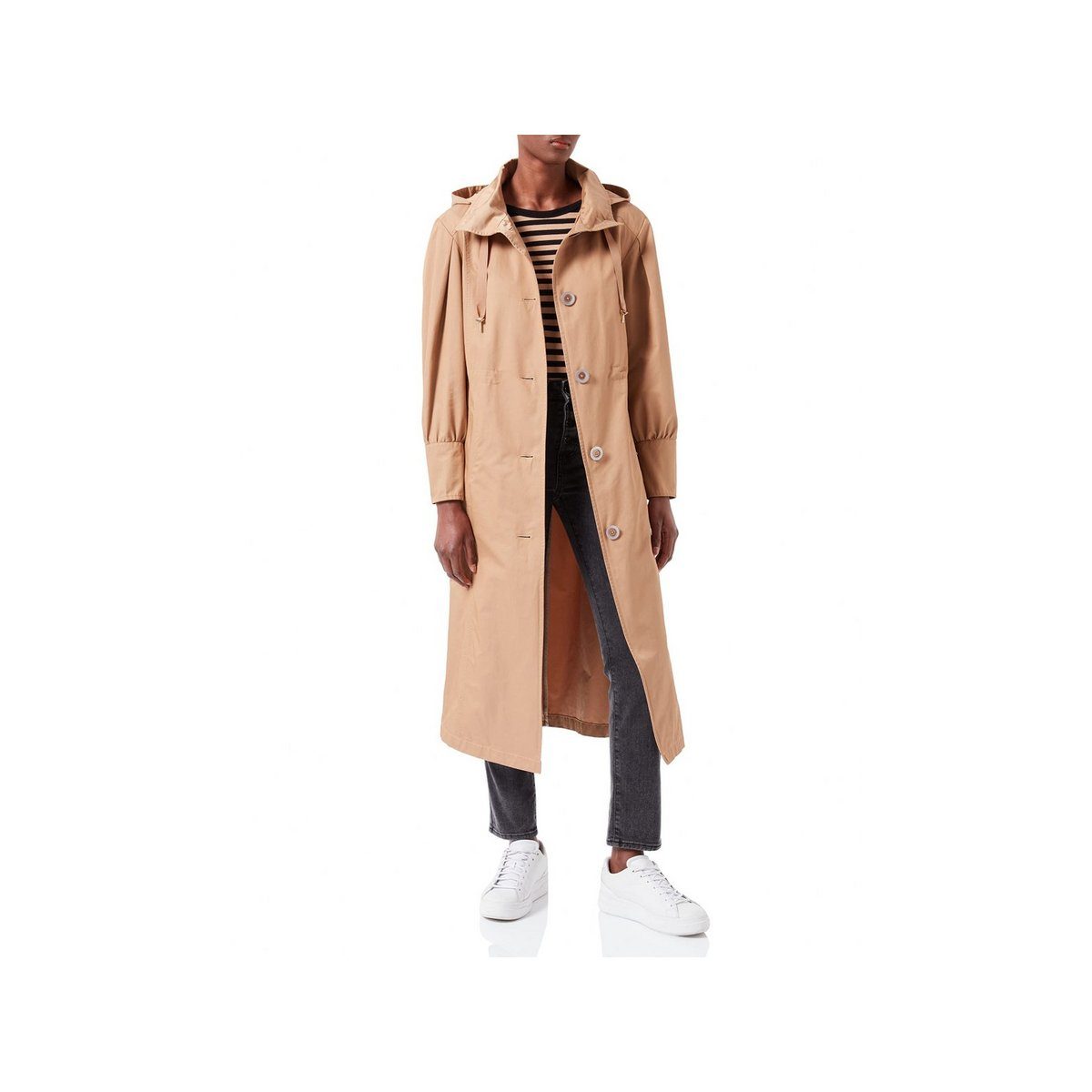 Comma Langmantel braun regular fit (1-tlg)
