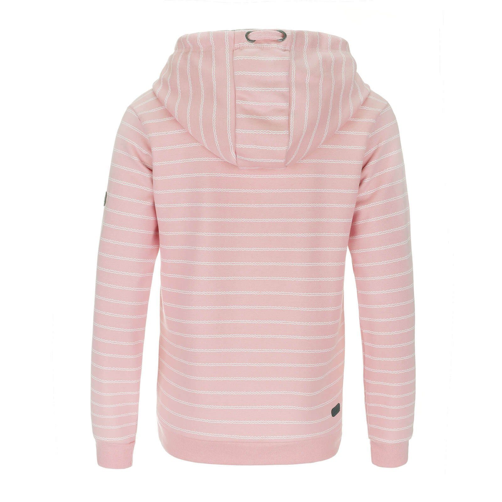 Leitfeuer Kapuzenpullover Damen Sweathoody mit Wellen-Streifen günstig online kaufen