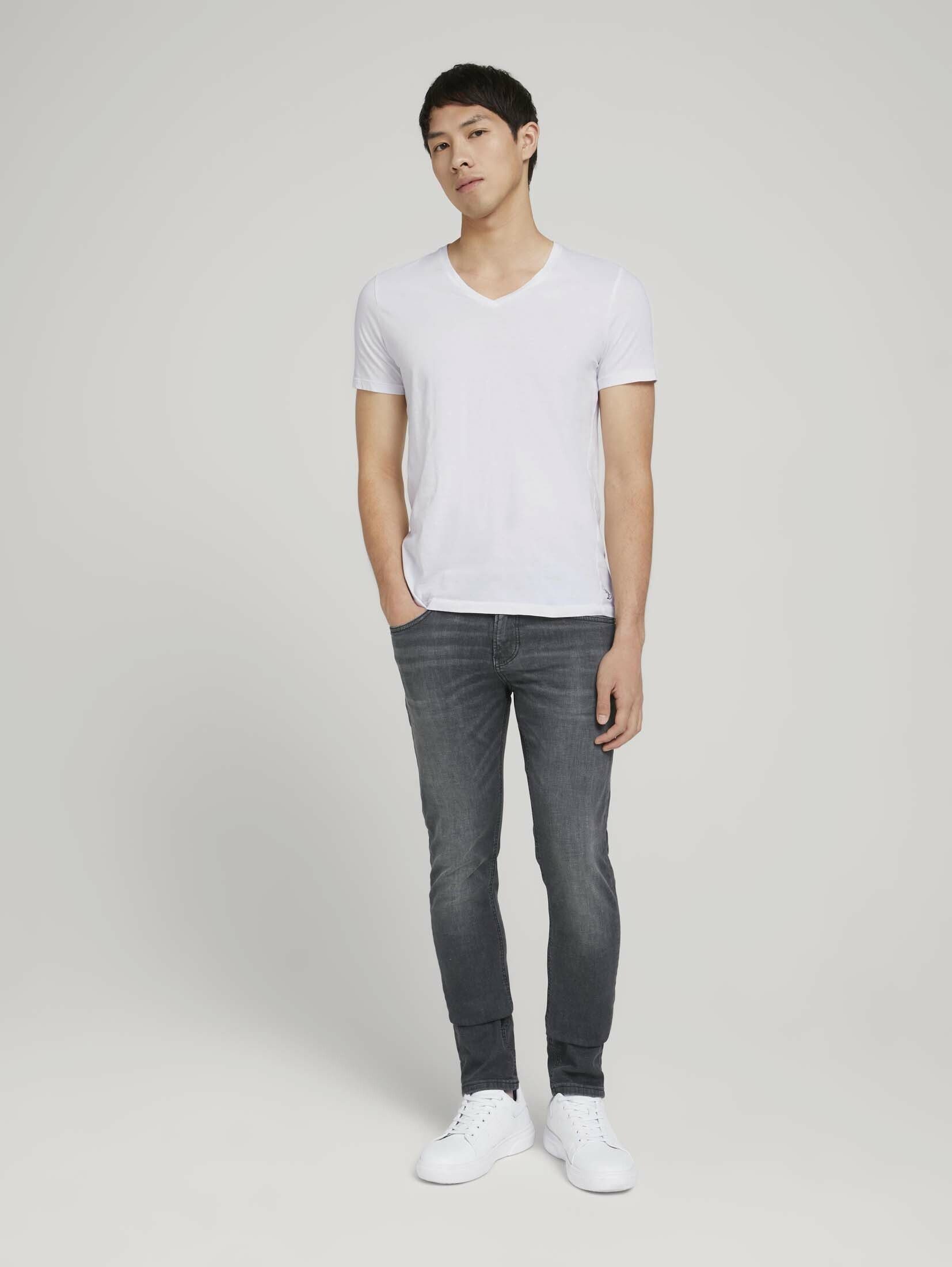 Piers Denim mit Slim Straight-Jeans TOM Bio-Baumwolle TAILOR Jeans