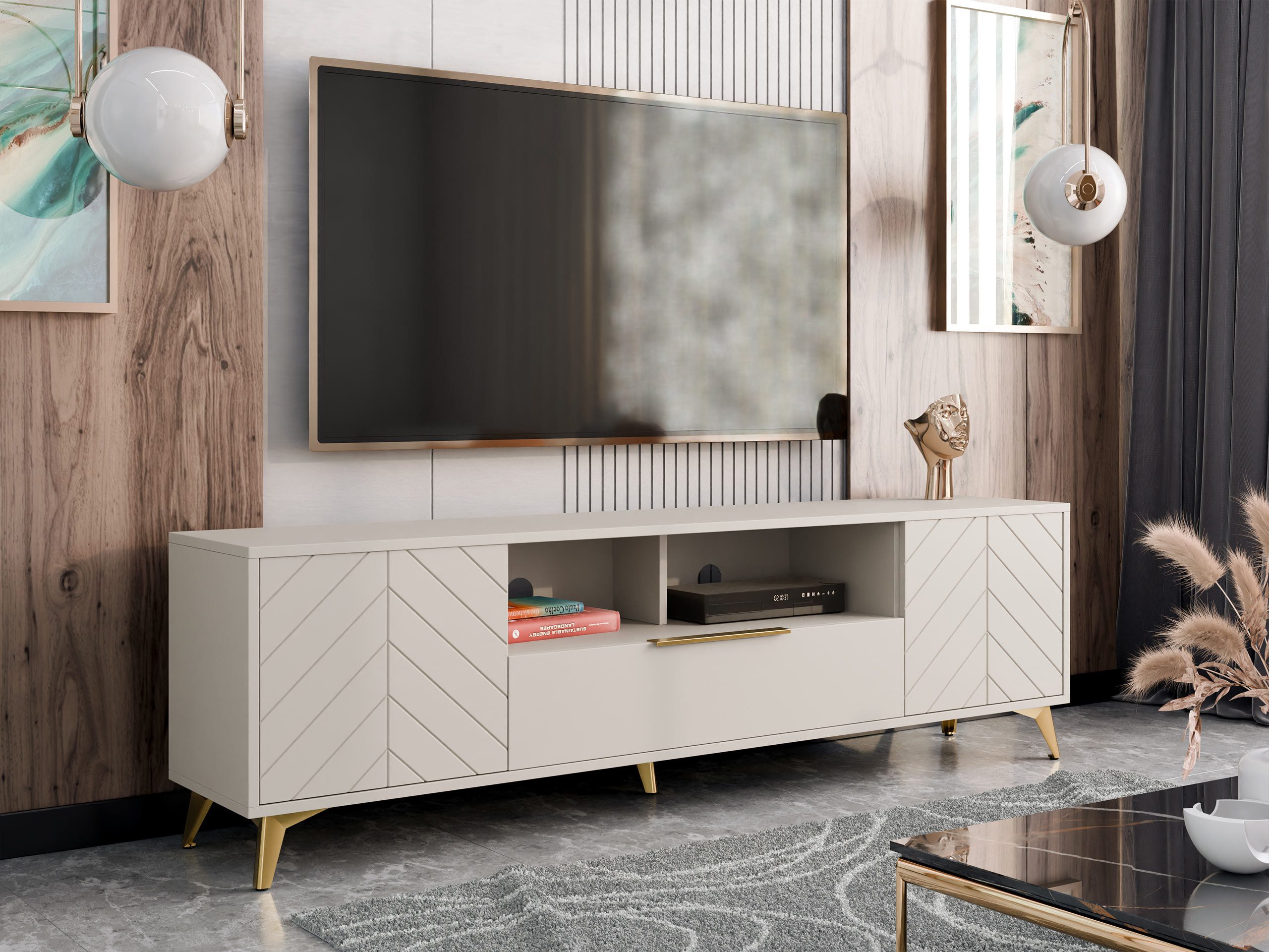 MIRJAN24 TV-Schrank Xylix 2D1SZ (mit zwei günstig online kaufen