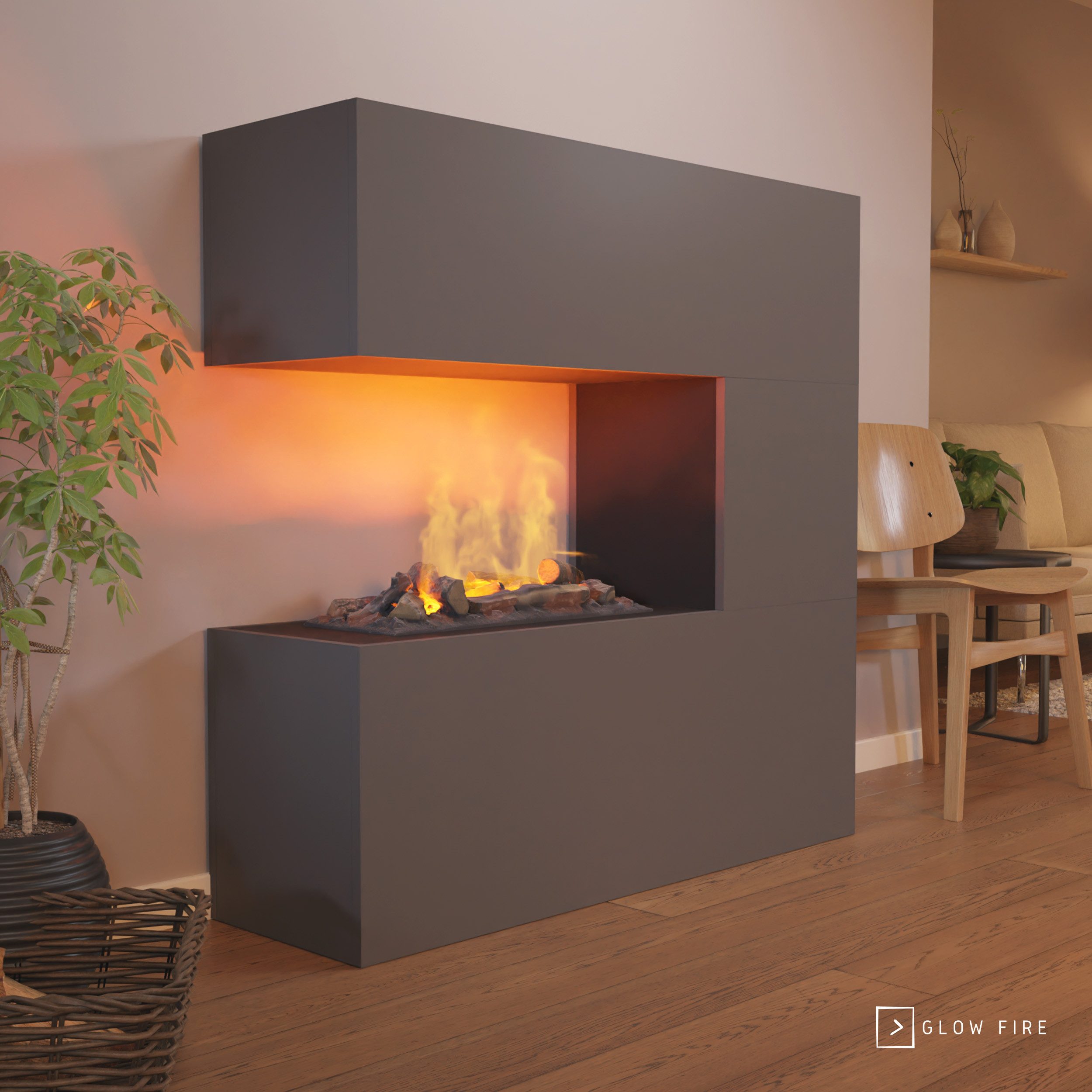 GLOW FIRE Elektrokamin Schiller Wasserdampf Kamin, günstig online kaufen