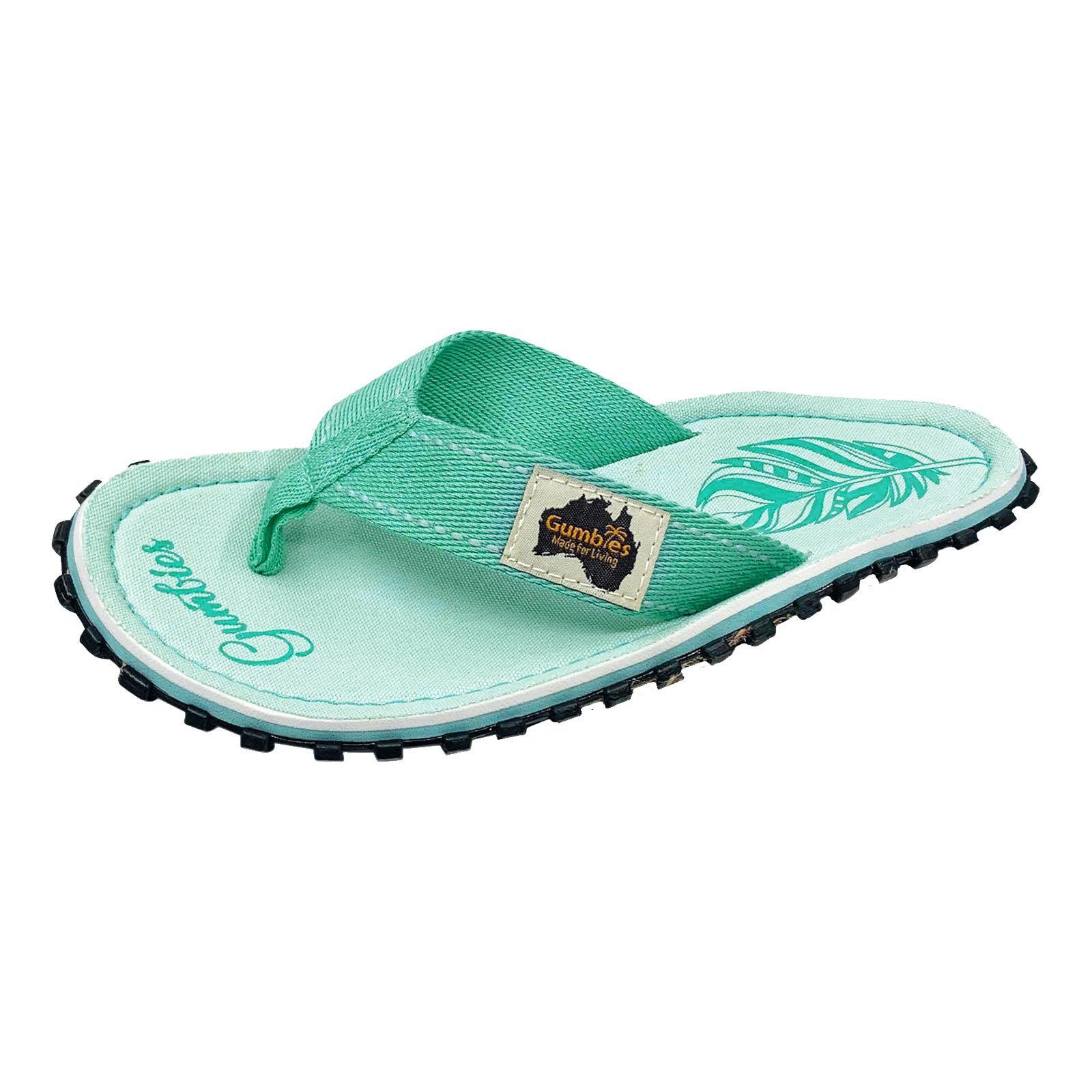 Gumbies Islander Zehentrenner mit ergonomisch geformten Fußbett 2232 boho mint