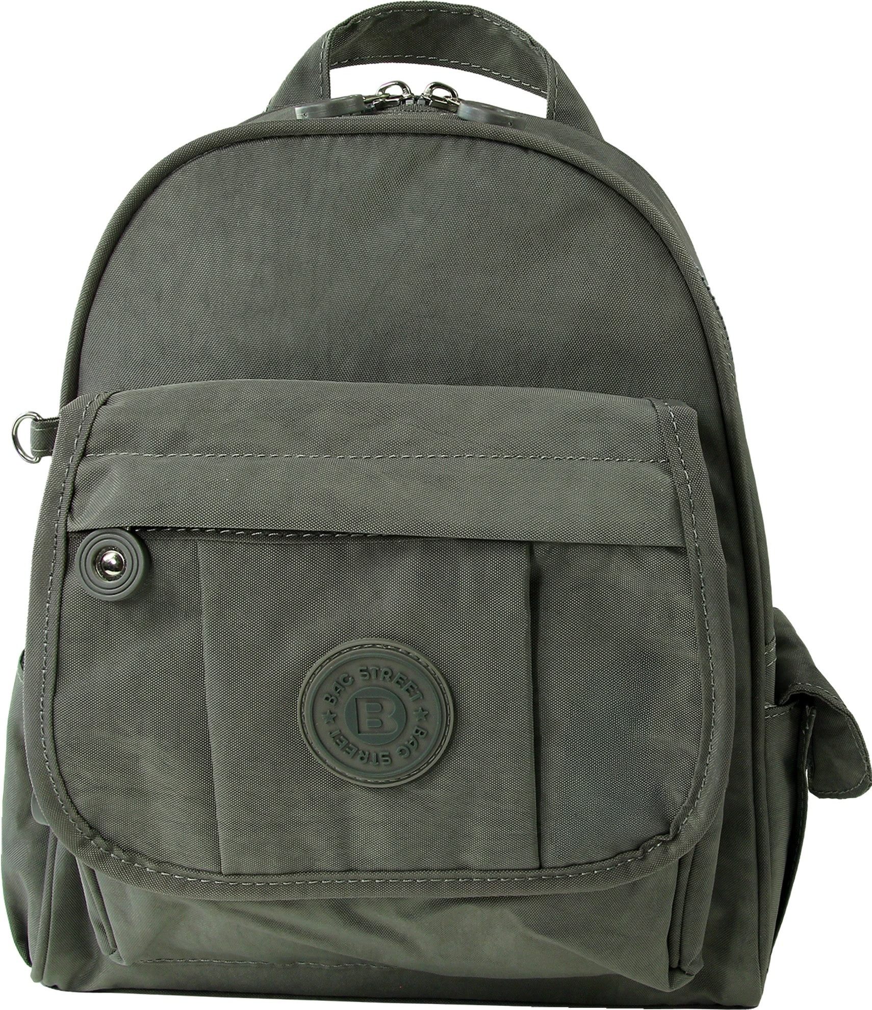 Freizeitrucksack Bag Street Rucksack Crinkle Nylon grau