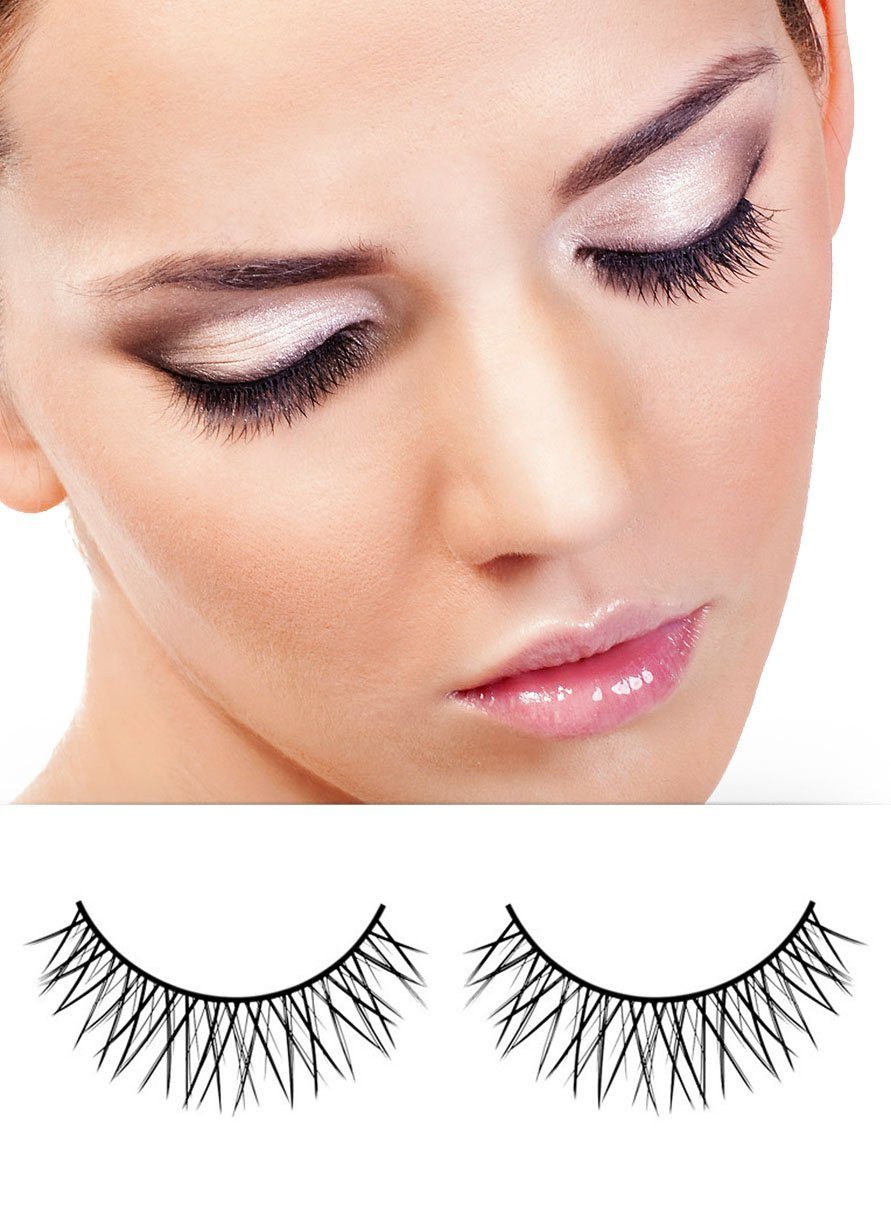 Metamorph Bandwimpern Brasilia, Schwarze lange Kunstwimpern