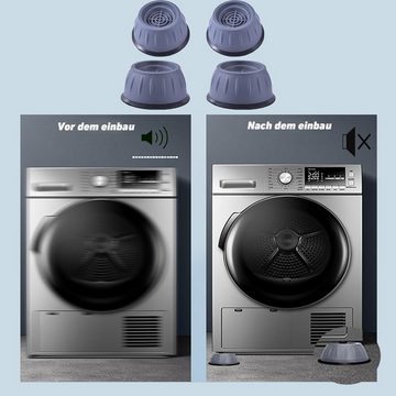Brücke Vibrationsdämpfer 4 Stück Stützelemente Gegen Vibrationen für Waschmaschinen, (4-St), Geräuschreduzierende Waschmaschinenfüße schützen die Geräte