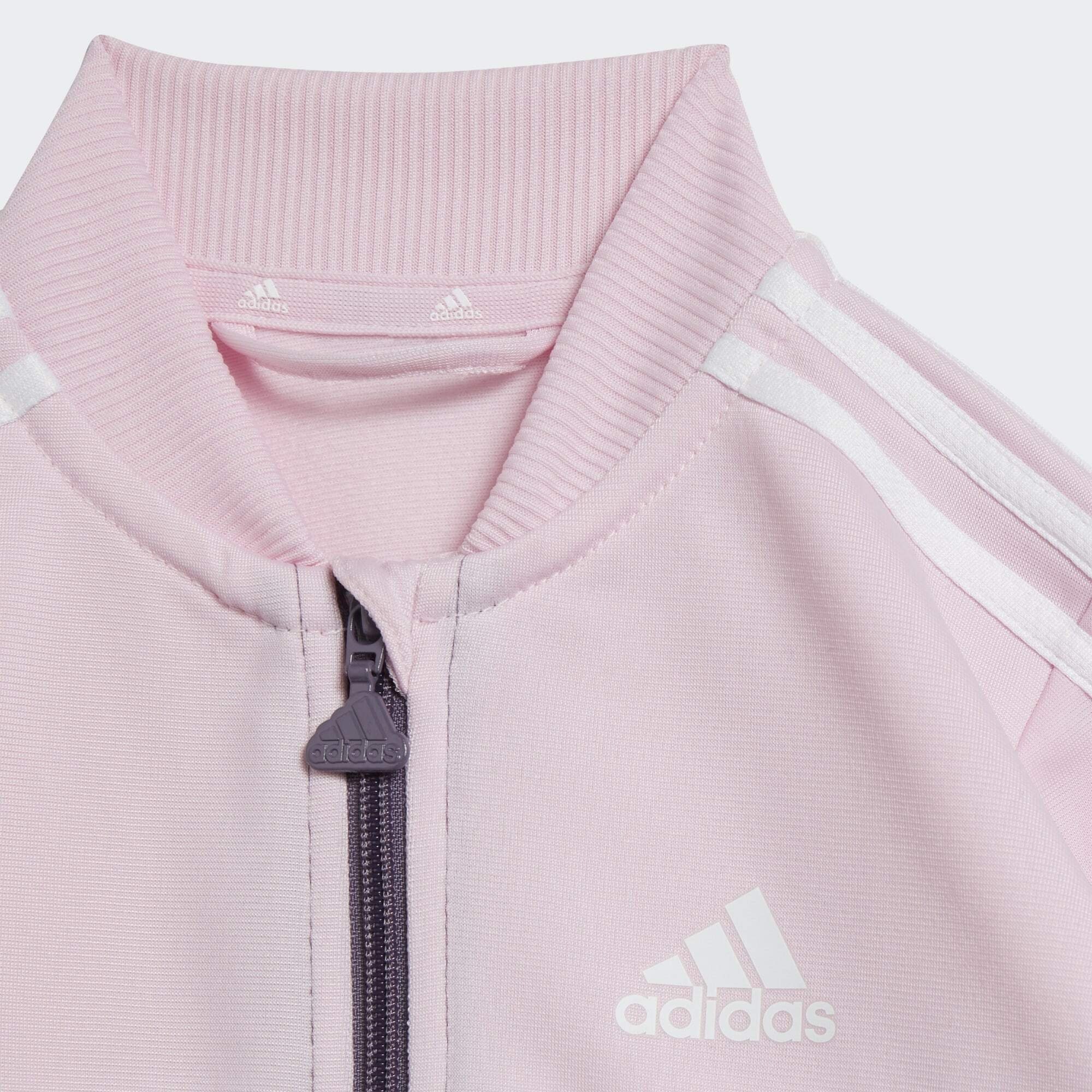 adidas Sportswear Trainingsanzug Clear Pink Shadow / White / Violet