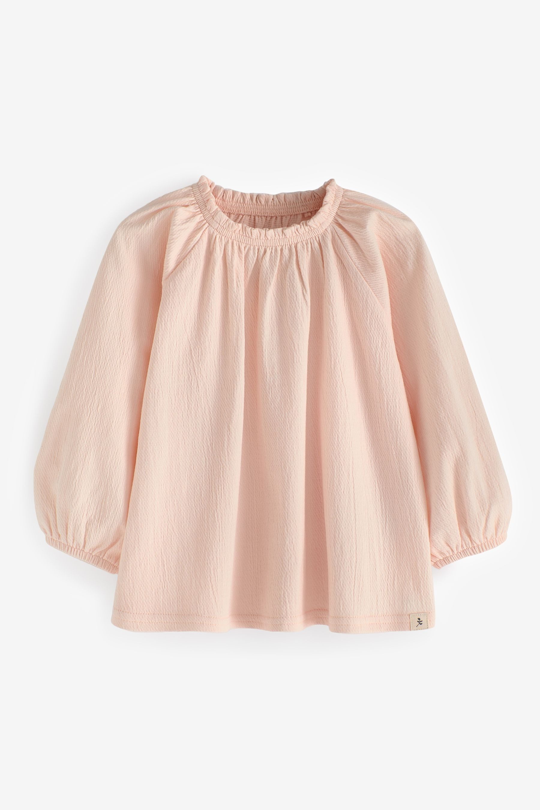 Next Blusenshirt Langärmelige Bluse mit Raffausschnitt günstig online kaufen