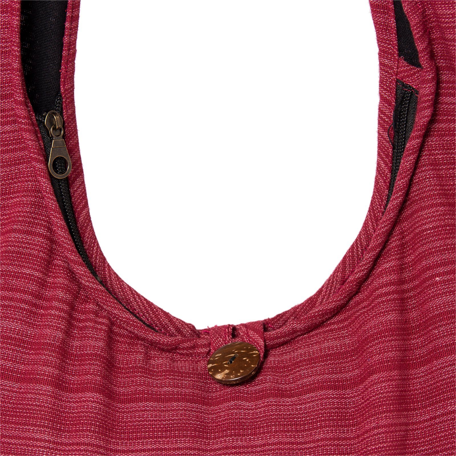 PANASIAM Wickeltasche Schulterbeutel Lini Größen In oder Strandtasche als Beuteltasche bordeux rot aus Baumwolle Schultertasche, 100% Handtasche Yogatasche nutzbar auch 2