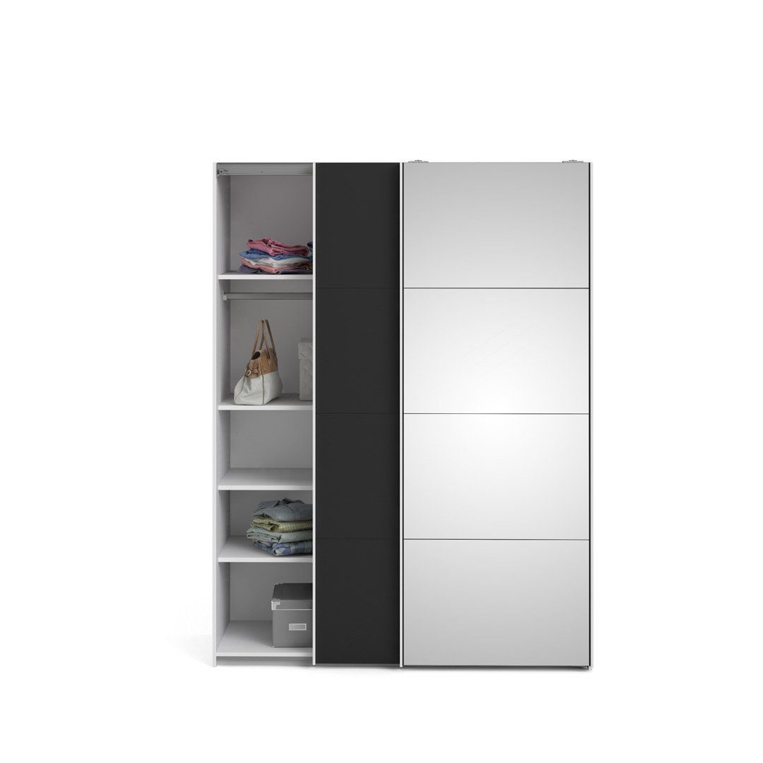 ebuy24 Kleiderschrank B150 Veto cm 1 Schiebetürenschrank Tür und Spie 1