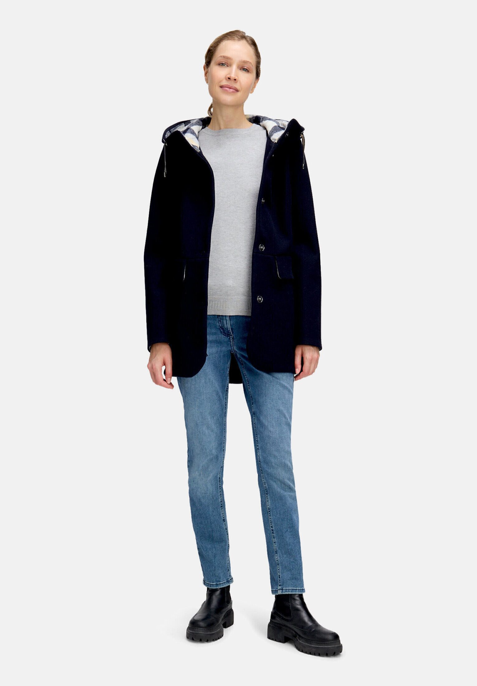 Amber & June Winterjacke Damen mit Kapuze
