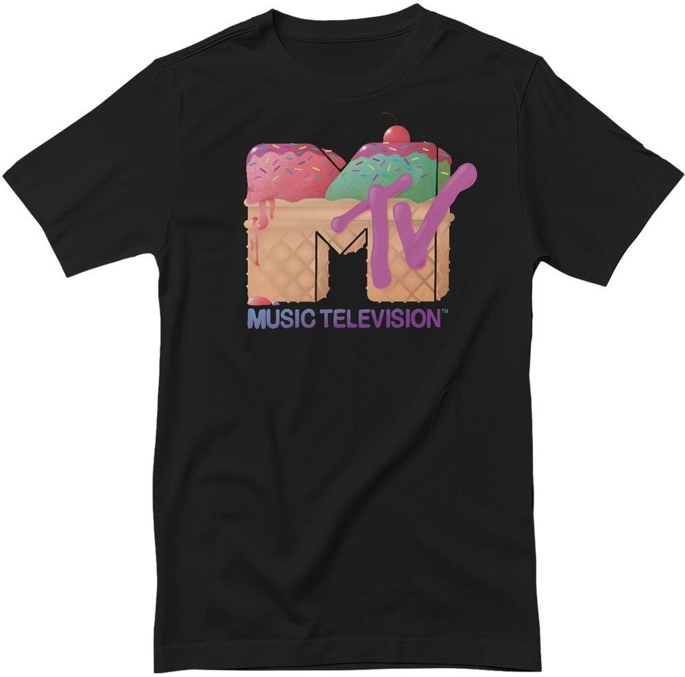 MTV T-Shirt MTV Ice Cream Logo T-Shirt