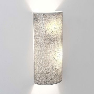 Holländer Wandleuchte 2-flammig Narziso Glasmosaik Silber silber
