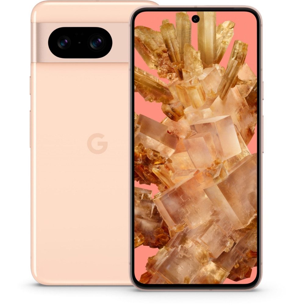 Google Google Pixel 8 Smartphone rose mit 128GB Speicher. Smartphone (6.2 Zoll, 4K-Filmaufnahmen)