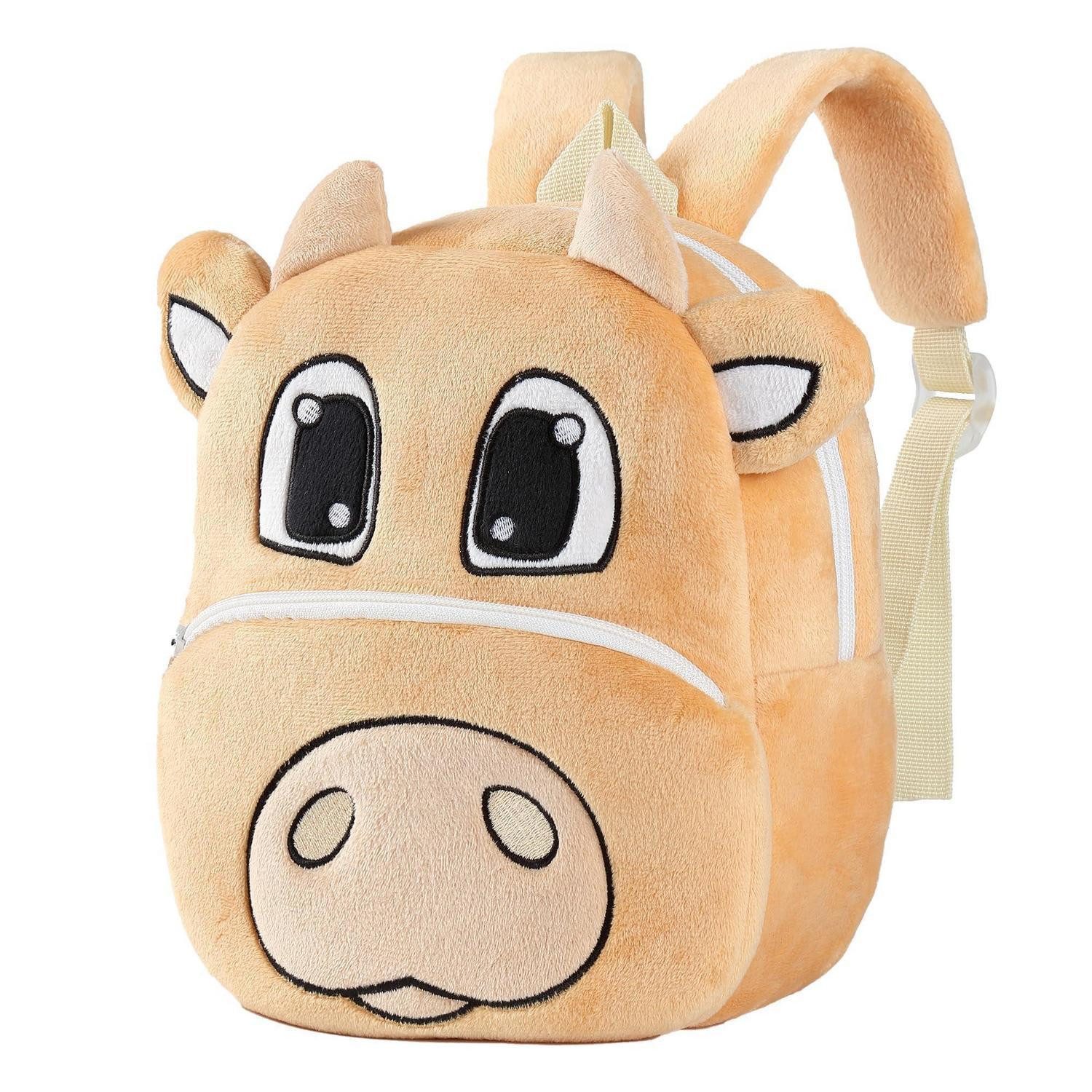 LuxusKollektion Kinderrucksack 3D Tier Rucksack Kindergarten Plüsch Büffel