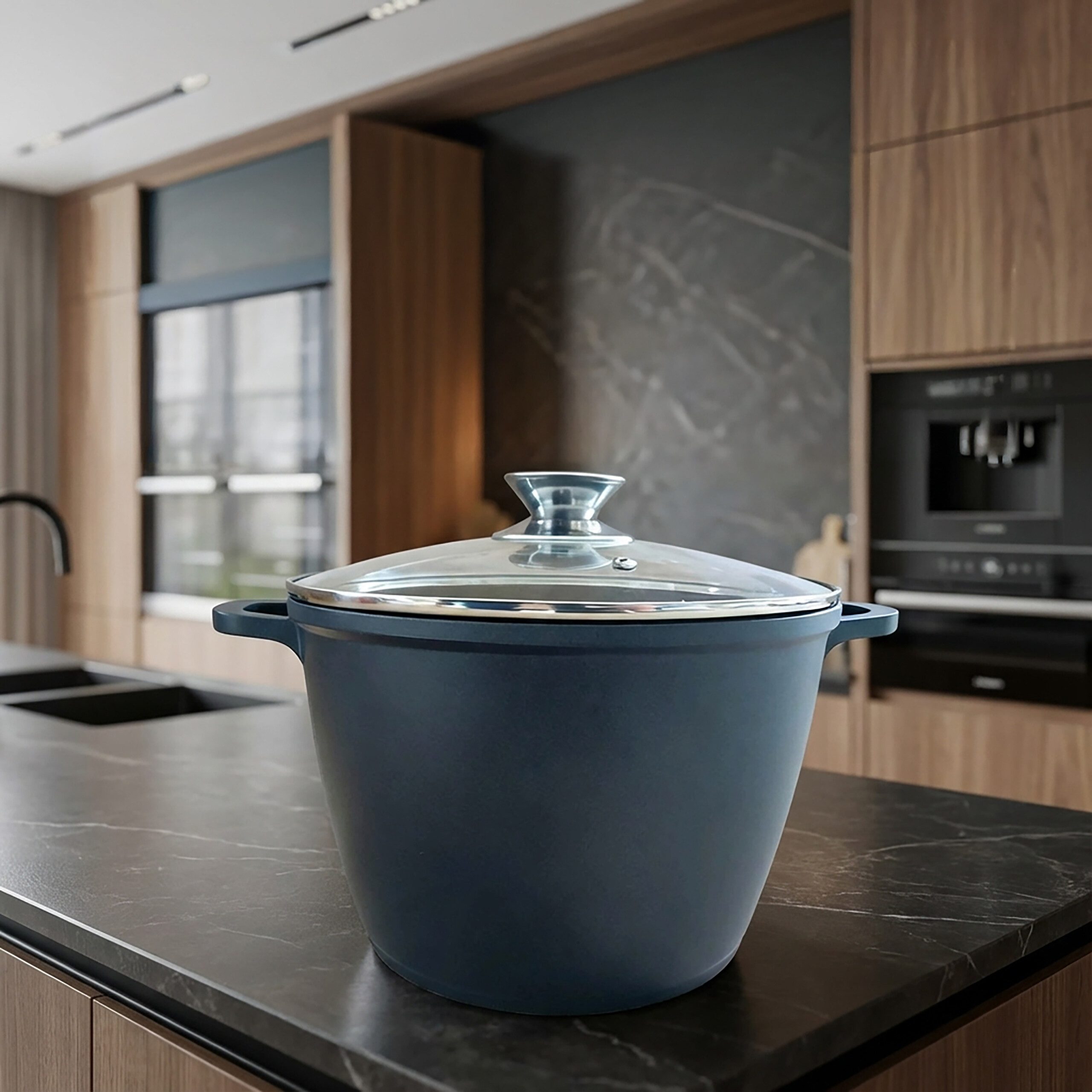 relaxdays Suppentopf mit Glasdeckel XXL, 6 Liter